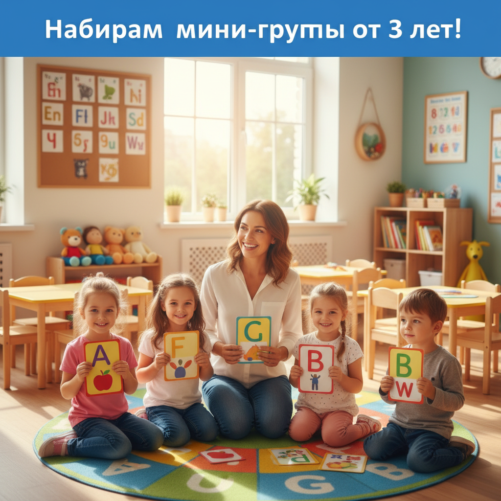 Открыт набор в мини-группы от 3 лет!